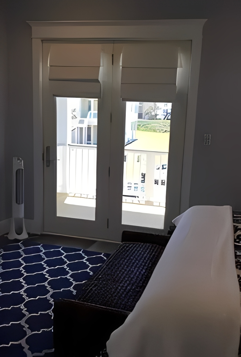Modern room with large doors