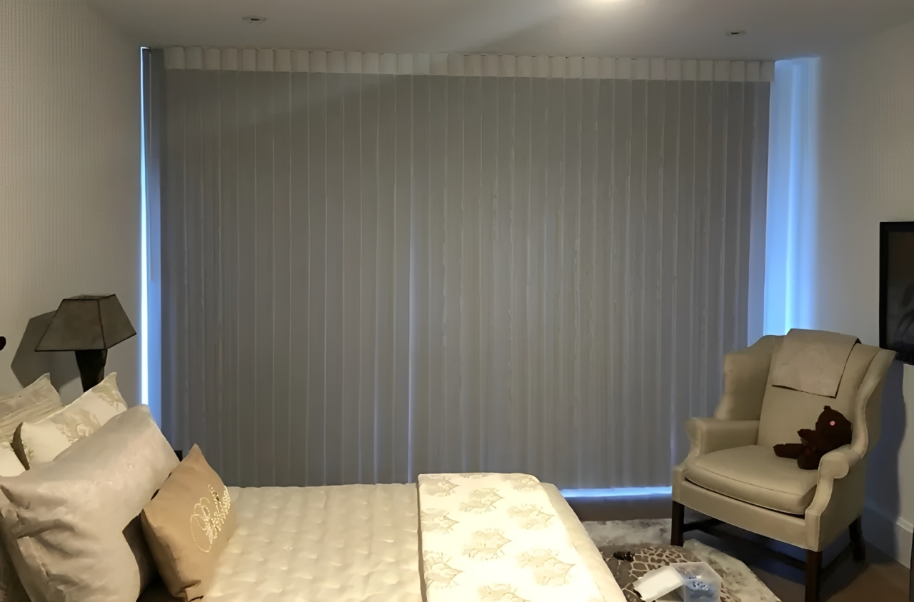 Neutral-toned bedroom interior design