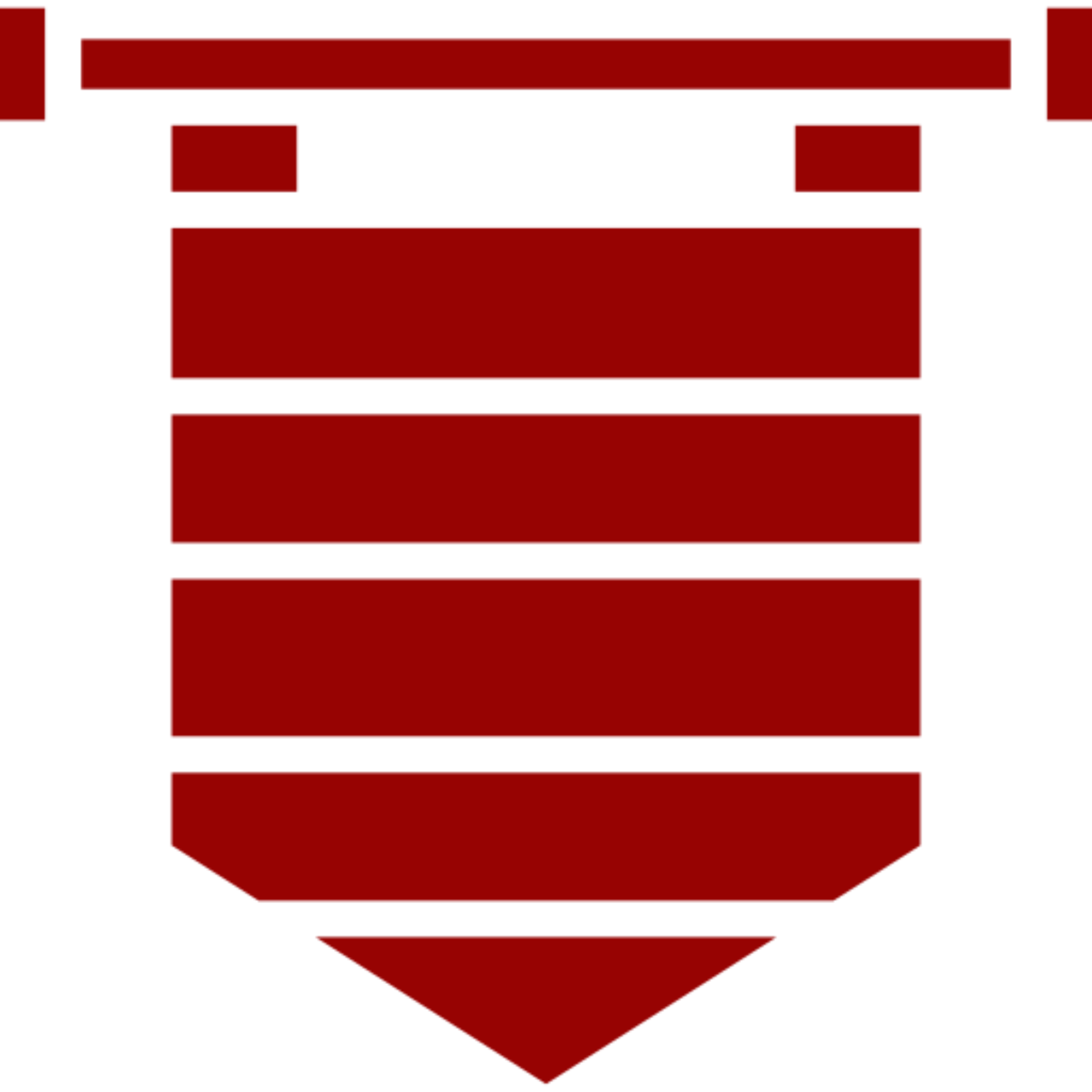 Minimalist red shield icon