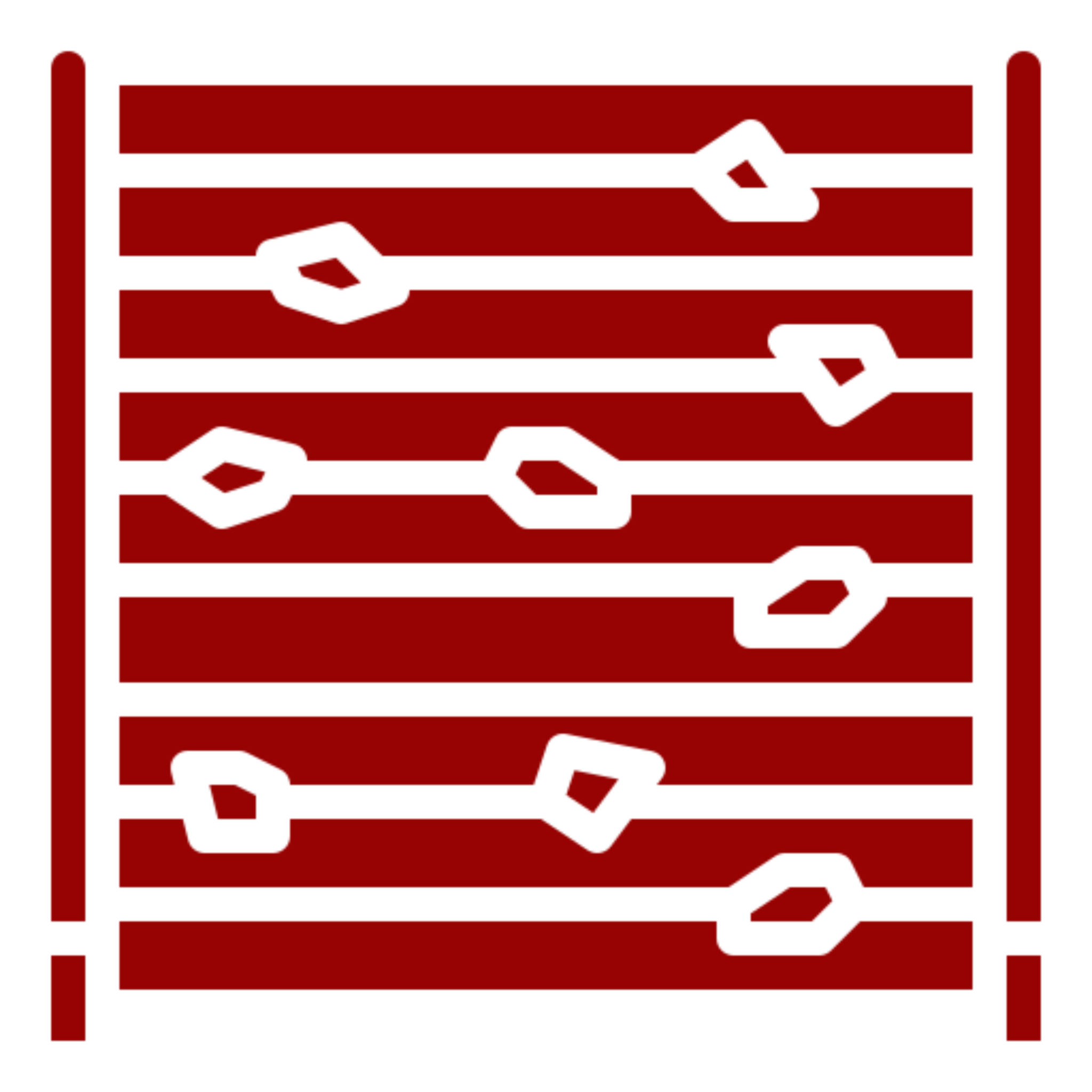 Abstract red and black cooking grill