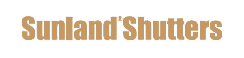 Beige Sunland Shutters text graphic