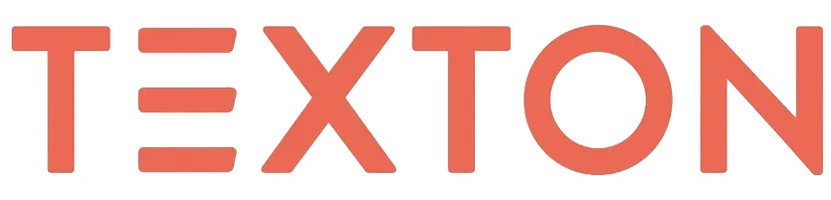 Texton logo with modern typography design
